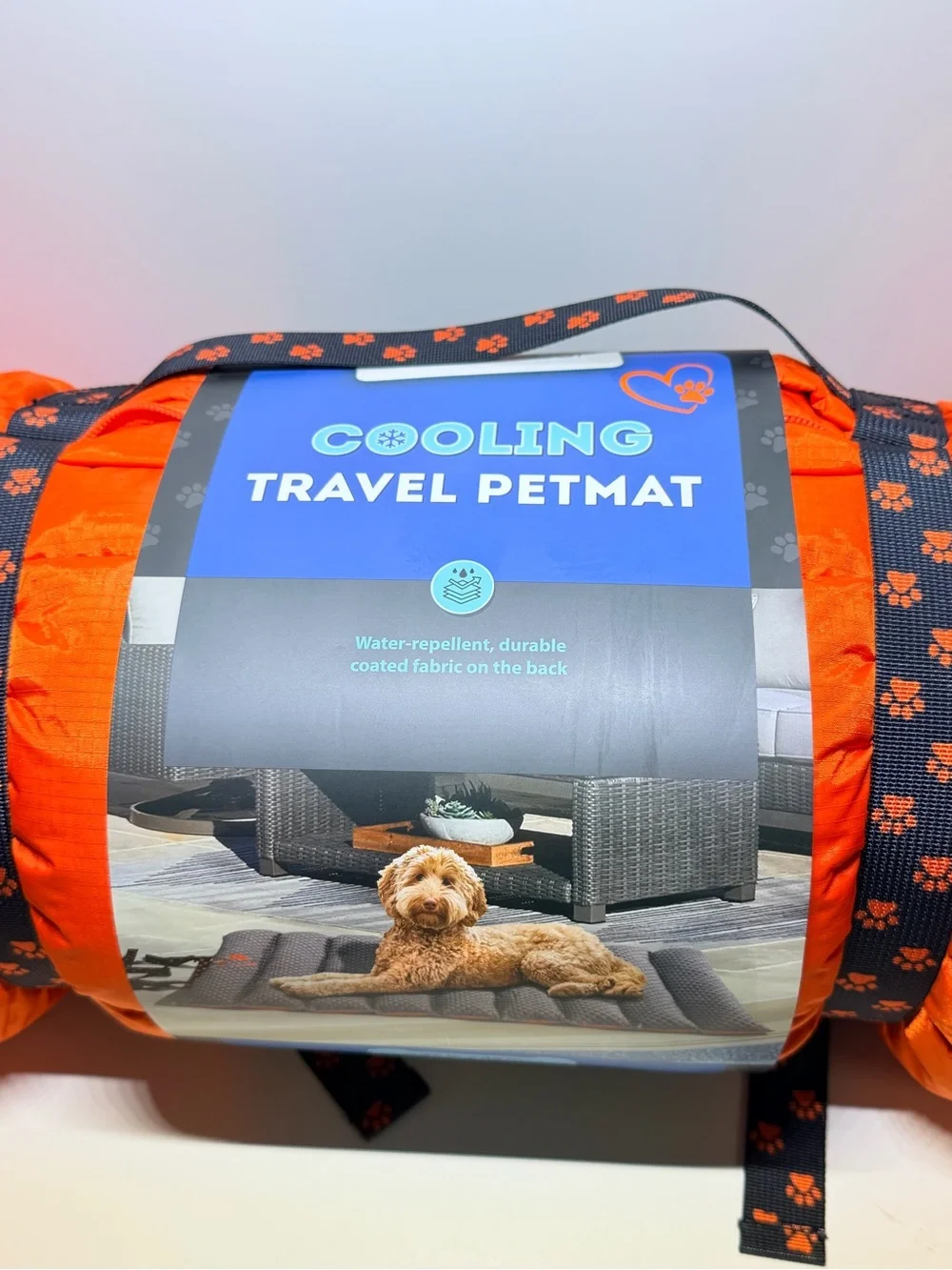 Cooling Travel Pet Mat - Orange